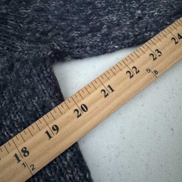 L.L.Bean Women’s Knit Sweater Size Medium Regular Wool Blend Grey/Blue Color - Picture 5 of 7